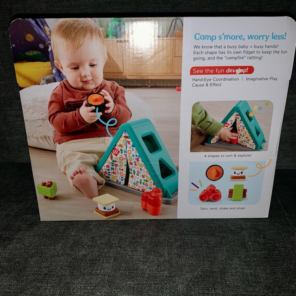 NWT Fisher-Price Colorful Shapes Camping Tent Toy - Picture 2 of 2